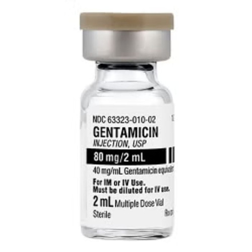 Gentamicin 40mg/mL 20mL 25/MDV