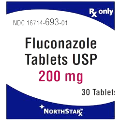 Fluconazole 200mg Tablet 100/Bottle