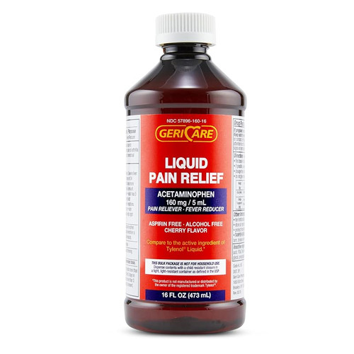 Acetaminophen Liq 160mg/5mL Cherry ELX 16oz 1/Btl