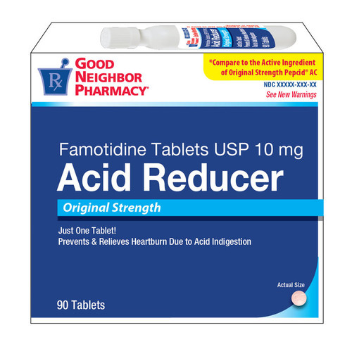Famotidine 10mg Tablets 60/bottle