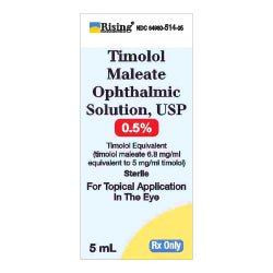 Timolol Maleate 0.5% Ophthalmic Drop 5mL 1/Bottle
