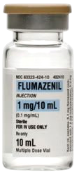Flumazenil IV Solution 0.1mg/mL 5mL 10/Vial