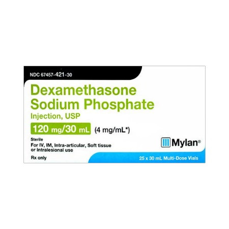 Dexamethasone Sodium Phosphate 4mg/mL 30mL 25/MDV
