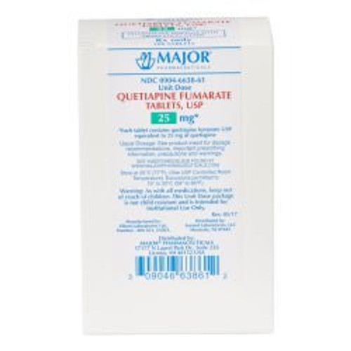 Quetiapine Fumarate IR 25mg 100/Bottle