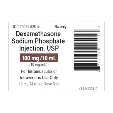 Dexamethasone Sodium Phosphate 10mg/mL 10mL 10/MDV