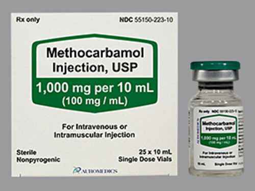 Methocarbamol 1000mg 10mL 25/SDV