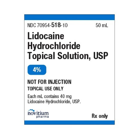 Lidocaine HCl Topical Sol. 4% 40mg/mL 50mL 1/Bottle
