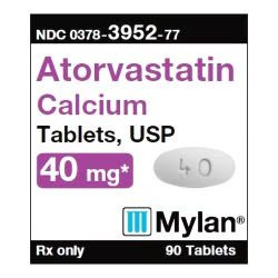 Atorvastatin Calcium 40mg Tablet 500/Bottle