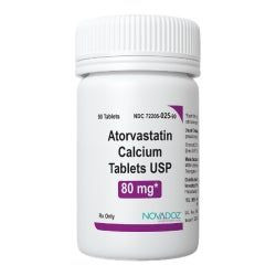 Atorvastatin 80mg Tablets 90/bottle