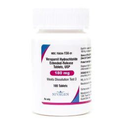 Verapamil HCl ER 180mg Tablet 100/Bottle