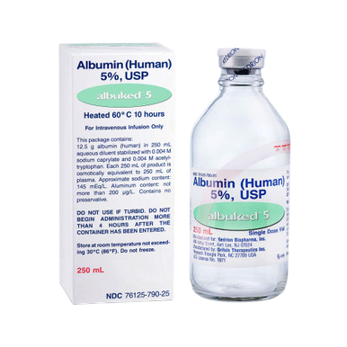 Albuked Albumin (Human)  5%  250ml  1/vial