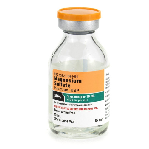 Magnesium Sulfate 50% 500mg/mL 10mL 1/SDV