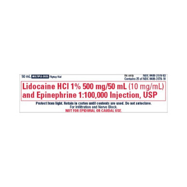 Lidocaine HCl 1% 20mL 1/MDV