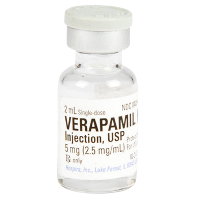 Verapamil HCl IV 2.5mg/mL 2mL 1/SDV