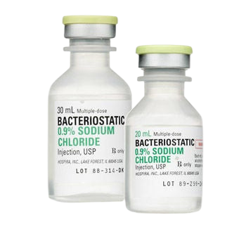 Sodium Chloride 0.9% Solution Bacteriostatic 30mL 1/MDV