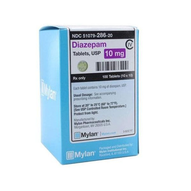 Diazepam Tablets 10mg 100/Bottle
