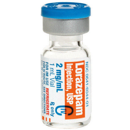 Lorazepam 2mg/ml 1ml Syringe 10/Box (REF)