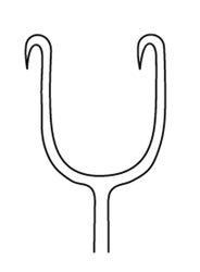Joseph Double Hook 6-1/2" 10MM - 1/EA