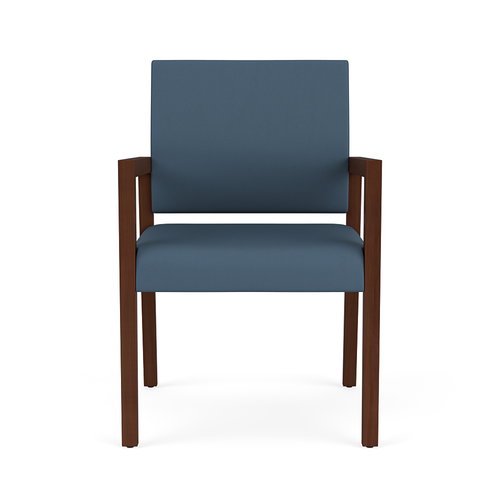 Brooklyn Guest Chair PLOT LINE STEEL-Mocha,no armpads,Upholstery for seat cushion,Grd 3,Castillo,Batik,Upholstery for back cushion,Grd 3,Plot line,Steel,Different Upholstery each location,Grd 3-1/each