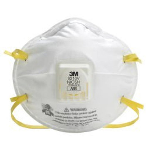 Particulate Respirator Mask 3M™ N95 Cup Elastic Strap One Size Fits Most White NonSterile 20/Bx