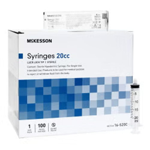 Syringe 20mL Luer-Lock Syringe 192/Case