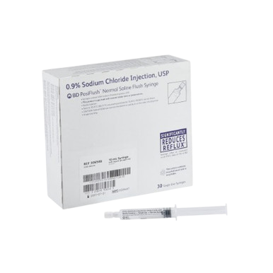 Saline PosiFlush Injection 0.9% 10mL 30/Syringe