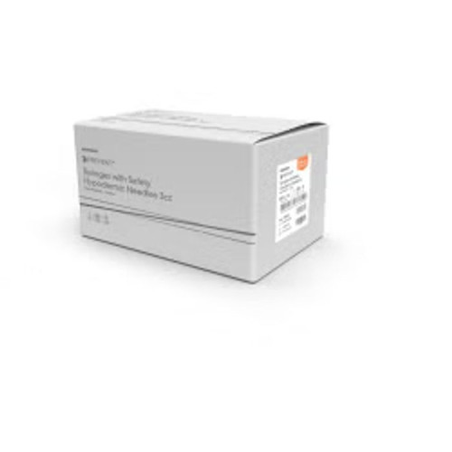 Standard Hypodermic Syringe with Needle 3 mL 1" 20G NonSafety Regular Wall 100/Box