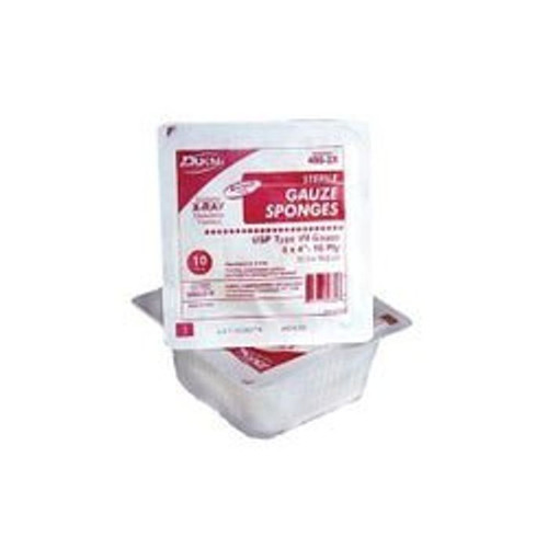 Gauze Sponge Dukal 4x4 in 12-Ply Sterile 10/box 1280/Case