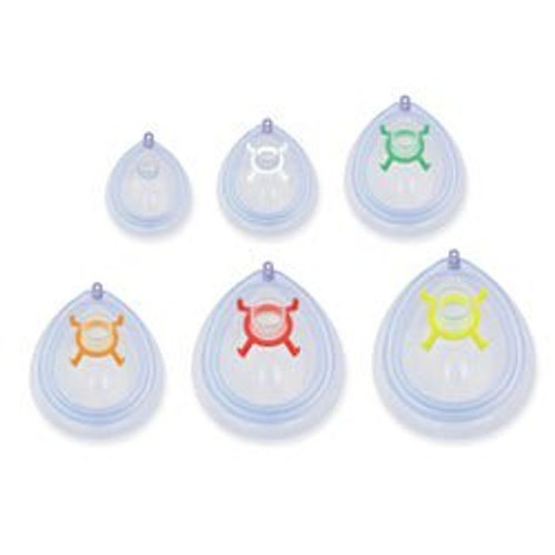 Anesthesia Mask Venticaire® Tail Valve Style Pediatric Size 3 Hook Ring 1/Mask