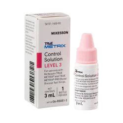 Glucose Control Solution True Metrix Blood Glucose Testing 3mL Level 3 1/Bx