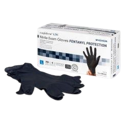 GLOVE, EXAM NTRL LG N/S CHEMO BLK LDC 250/BX