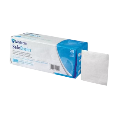 NonWoven Sponge McKesson Polyester / Rayon 4-Ply 4 X 4 Inch Square NonSterile 2000/Case