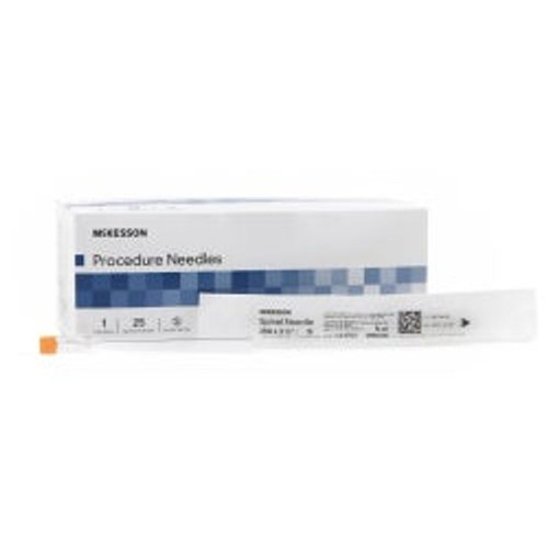 Spinal Needle McKesson Quincke 25 Gauge 3.5 Inch 25/Bx
