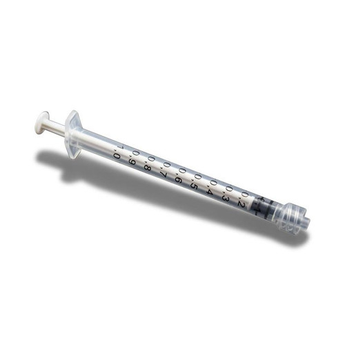 Loss-of-Resistance Syringe with Luer-Lock, Plastic, 7 cc