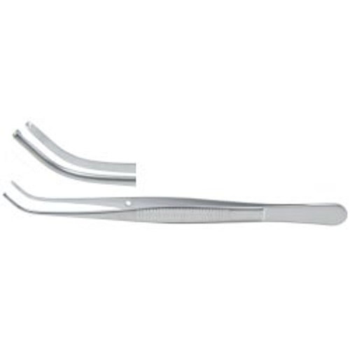 5" (12.7 cm) Straight Semken Tissue Forceps with 1 x 2 Teeth 1/Each