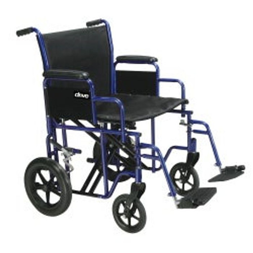 Bariatric Transport Chair with Removable Swing-Back Desk-Length Arms, 450 lb. Capacity, 22" Width 1/Each