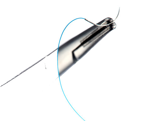 Ethicon Prolene Polypropylene Sutures, Precision Cosmetic Conventional Cutting Prime, Size 6-0, 18" , Blue Monofilament, Needle PC-1, 3/8 Circle 12/bx
