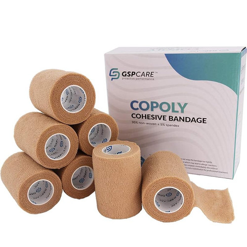 Self-Adherent bandage non-woven fabric 2" x 5yd assorted colors non-sterile 36/Box