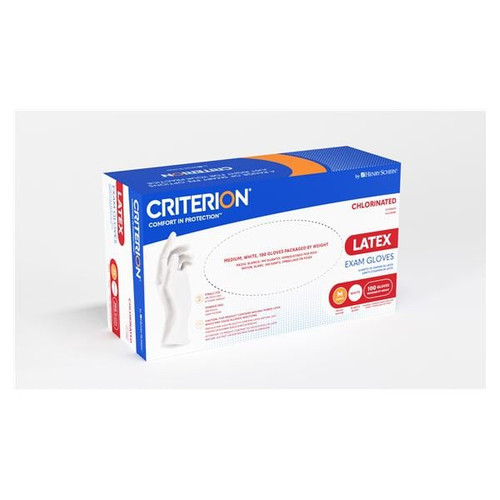Gloves Exam Criterion CL Powder-Free Latex Large 100/Bx