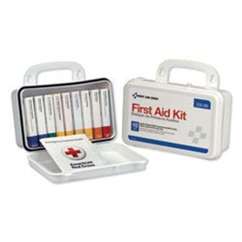 ANSI-Compliant First Aid Kit, 64 Pieces, Plastic Case 1/Kit