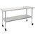 Steelton 30" x 72" 18 Gauge 430 Stainless Steel Work Table with Undershelf and Casters 1/EA