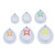 Anesthesia Mask Venticaire® Tail Valve Style Pediatric Size 3 Hook Ring 1/Mask