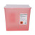 Sharps Container Translucent Red Base 10-3/4 H X 10-1/2 W X 4-3/4 D" Horizontal Entry 1.25 Gallon 1/Each