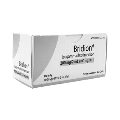 Bridion (Sugammadex) Injection 100mg/mL 2mL 10/SDV