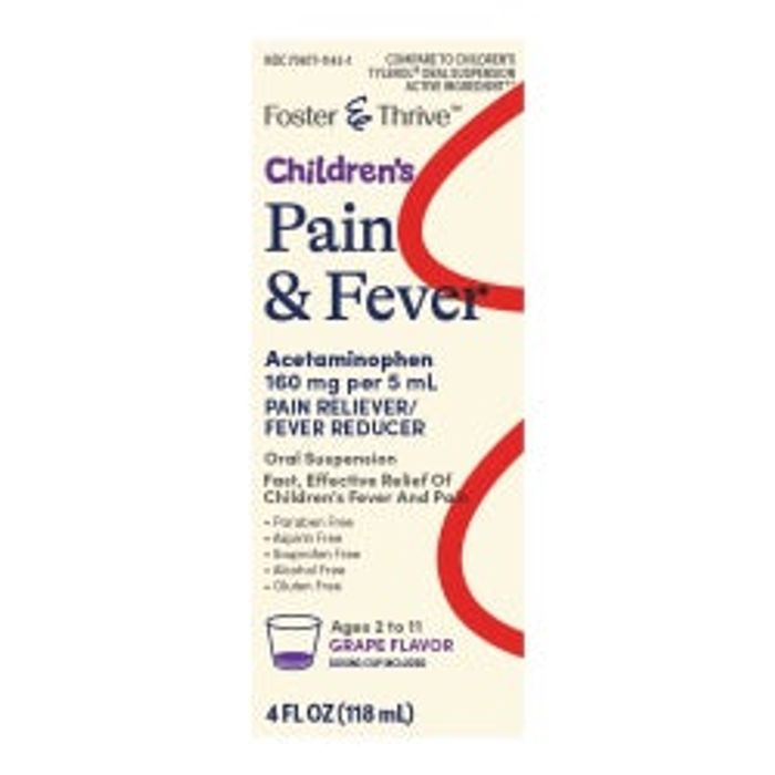 GoodSense Pain & Fever Childrens 160mg/5ml Susp 118ml 1/Bottle