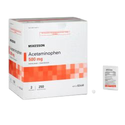 Acetaminophen 500mg Tablets 100/Bottle