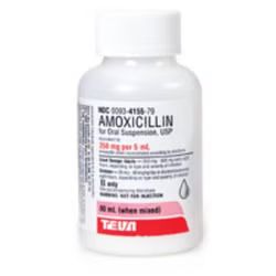 Amoxicillin Oral Suspension 250mg/5mL 100mL/Bottle