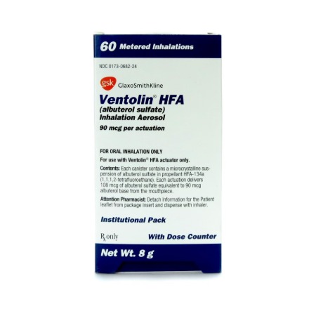 Ventolin HFA Inh w/Counter 90mcg Aerosal Metered 60doses 1/Inhaler
