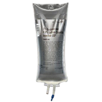 Dextrose / Sodium Chloride 5% - 0.9% IV Solution 500mL 24/Flex Bag