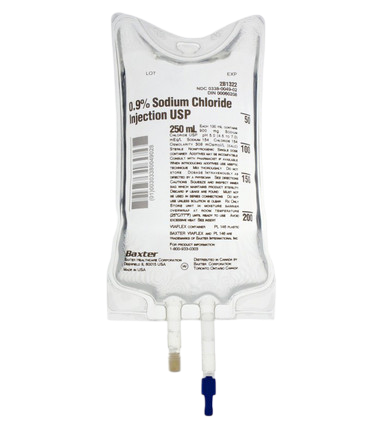 Sodium Chloride IV Solution 0.9% 250mL 24/Flex Cont (DEHP FREE)